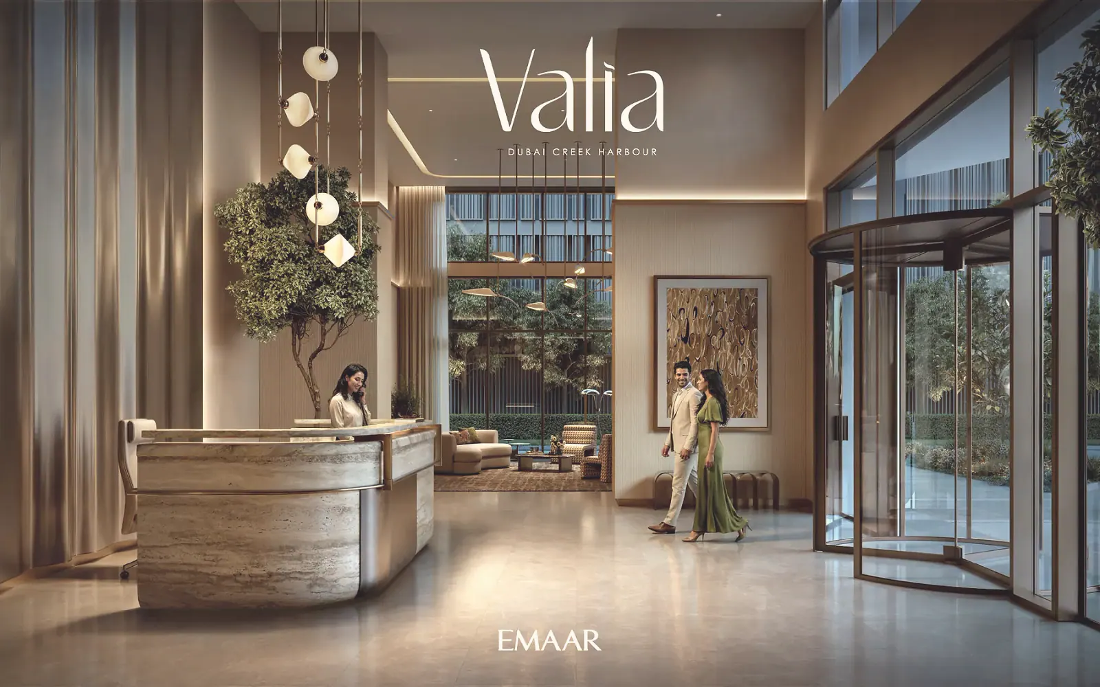 Valia lobby, render